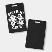 Badge Cadeau d'infirmière Halloween Équipe de bobos infi (Avant & arrière)