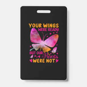 Badge Cadeau Papillon Nos ailes étaient prêtes