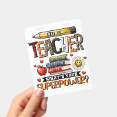 Badge Cadeau pour Enseignant | Je Suis Un Enseignant (Manuel / portable)