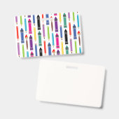 Badge Cadeau pour enseignant | Les enseignants vous insp (Avant & arrière)