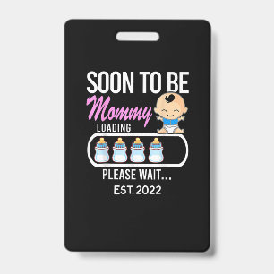 Badge Cadeau pour maman   Bientôt maman 2022