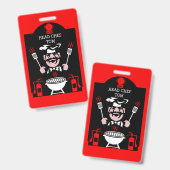 Badge Cadeau professionnel Cook (Avant & arrière)