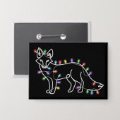 Badge Cadeaux d'amour pour animaux de compagnie Fox Tree (Recto/Verso)