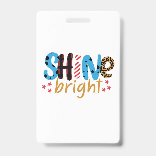 Badge Cadeaux de mariage | Brillez (Avant)