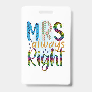 Badge Cadeaux de mariage | Madame a toujours raison