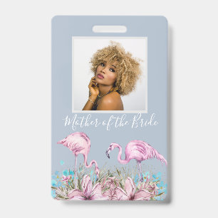 Badge Cadeaux de mariage sur le thème du flamant rose -