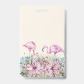 Badge Cadeaux de PLANIFICATION pour mariée - Thème Flama (Dos)