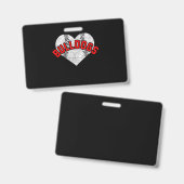 Badge Cadeaux d'équipe de baseball et de softball de lyc (Avant & arrière)