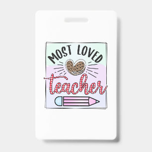 Badge Cadeaux Enseignant Enseignants les plus aimés