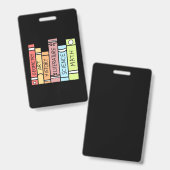 Badge Cadeaux Enseignant | Rentrée scolaire École à la m (Avant & arrière)