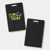 Badge Cadeaux Enseignant | Tribu des Enseignants (Avant & arrière)