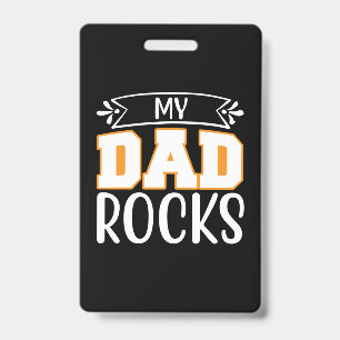 Badge Cadeaux Papa Mon Papa Déchire