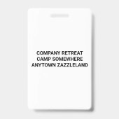 Badge Cadeaux VIP de renforcement d'équipe de photo de (Back)