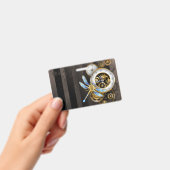 Badge Cadran Steampunk avec Libellule (Manuel / portable)