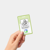 Badge Cadre de bordure verte infirmière employée de l'en (Manuel / portable)