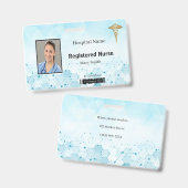 Badge Caduceus Molecule - ID photo Médicale (Recto et verso)