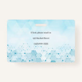 Badge Caduceus Molecule - ID photo Médicale (Dos)