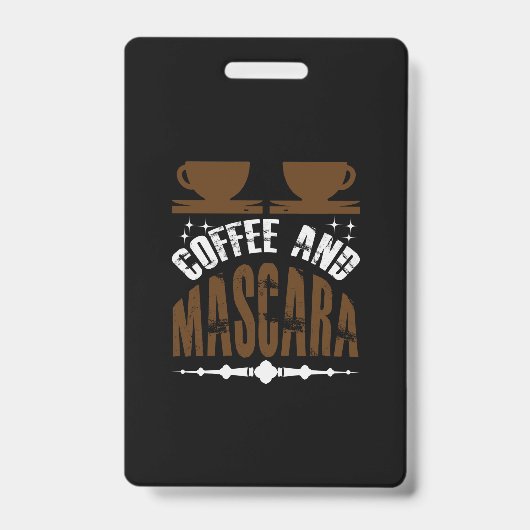 Badge Café Art Café Et Mascara (Avant)