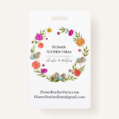 Badge Cafe au Lait Dahlia ID (Dos)