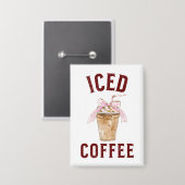 Badge Café glacé (Recto/Verso)