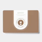 Badge Café professionnel moderne (Arrière)