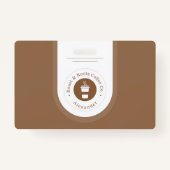 Badge Café professionnel moderne (Devant)