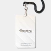 Badge Caffeena (Avant avec lanière)