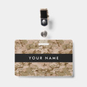 Badge Cailloux du désert, Militaire, Armée (Avant avec clip)