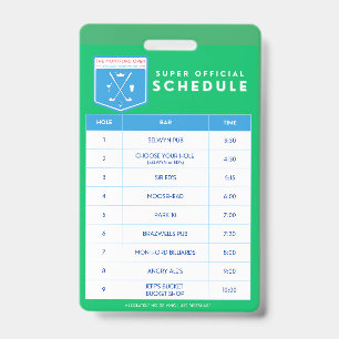 Badge Calendrier pour Lanyard