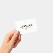 Badge Calligraphie Elegant Plain Ajouter son propre nom (Manuel / portable)