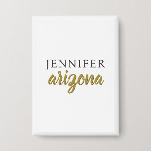 Badge Calligraphie Élégant Simple Ajouter Votre Nom