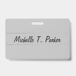 Badge Calligraphie minimaliste élégante professionnelle