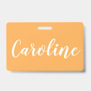 Badge Calligraphie Personnalisée de Nom Moderne Tendance