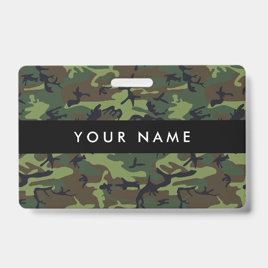 Badge Camo Vert, Camouflage, Militaire, Armée (Avant)