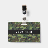 Badge Camo Vert, Camouflage, Militaire, Armée (Avant avec clip)