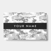 Badge Camouflage gris neige d'hiver, Militaire, Armée (Dos)