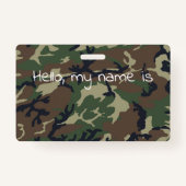 Badge Camouflage vert Brown (Devant)