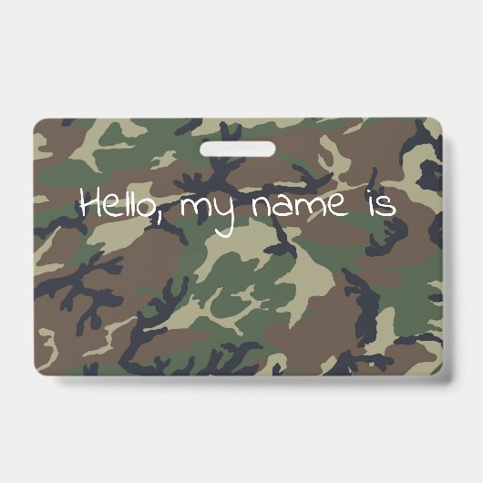Badge Camouflage vert marron (Avant)