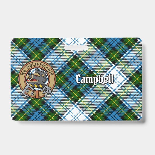 Badge Campbell Crest sur Tartan de Robe (Avant)