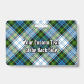 Badge Campbell Crest sur Tartan de Robe (Arrière)