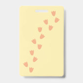 Badge Canard mignon avec passe de la bibliothèque jaune (Arrière)