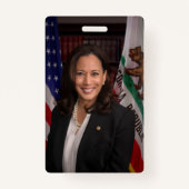Badge Candidat Kamala Harris à la présidence US 2024 (Dos)