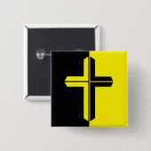 Badge Capitaliste Christian Anarcho (Devant & derrière)