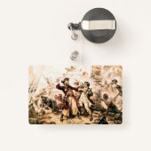 Badge Capture, Barbe noire pirate, Revenge de la reine A (Back with Retractable)