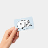 Badge Caravane Chez customisée (Manuel / portable)