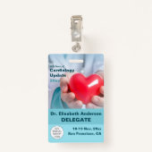 Badge Cardiologie Cardiothoracic Conférence Médicale (Dos avec clip)