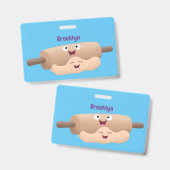 Badge Caricature à pâte molle et à pâte molle (Avant & arrière)