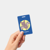 Badge Caricature de vol de chauve-souris (Handheld)