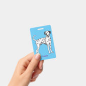 Badge Caricature pour chien dalmate (Manuel / portable)