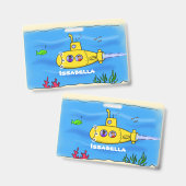 Badge Caricature sous-marine joyeuse (Recto et verso)